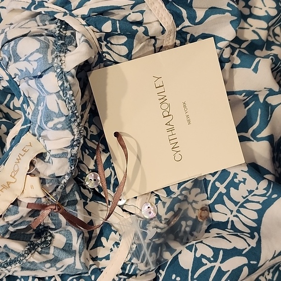 017 NWT Cynthia Rowley The Storyteller Floral Top - Picture 6 of 6